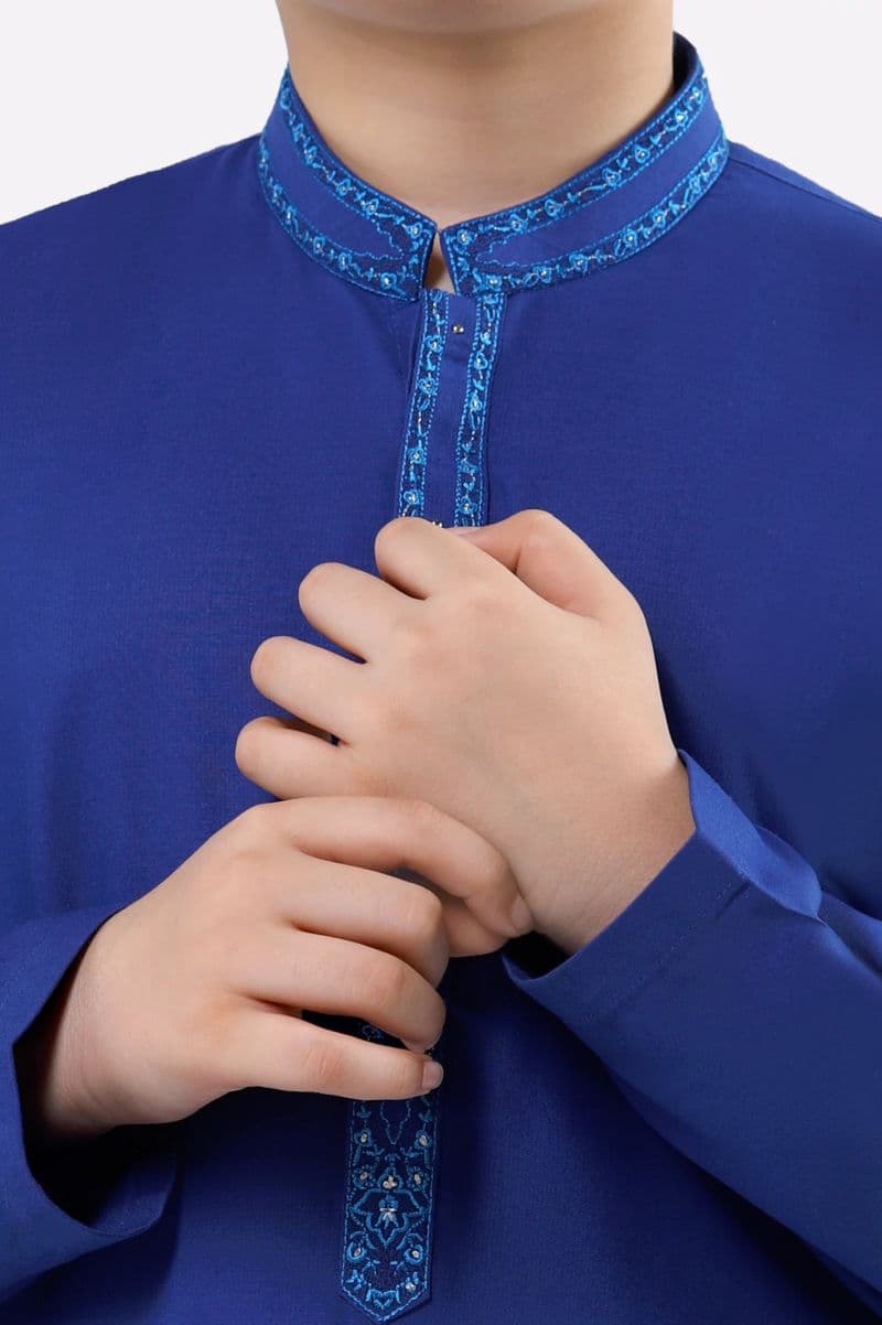 Royal Blue Teens Kurta Pajama