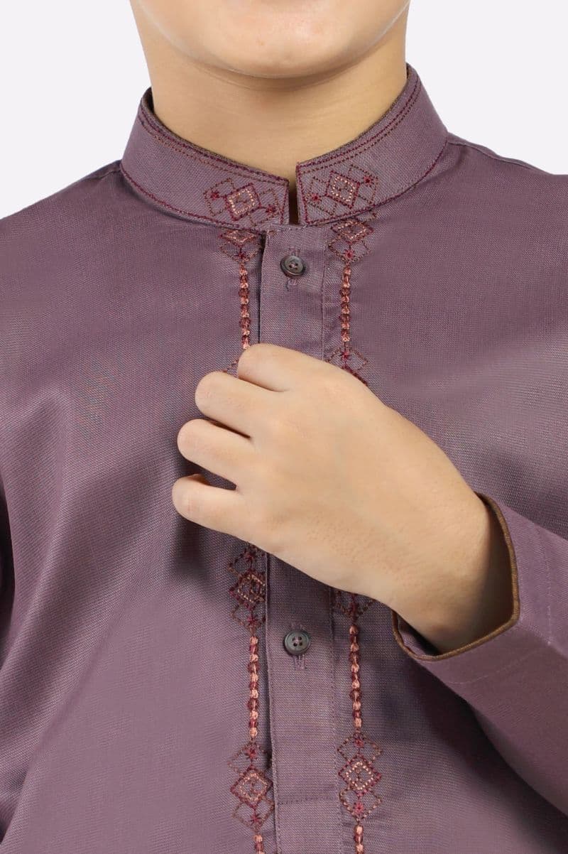 Light Purple Boys Kameez Shalwar