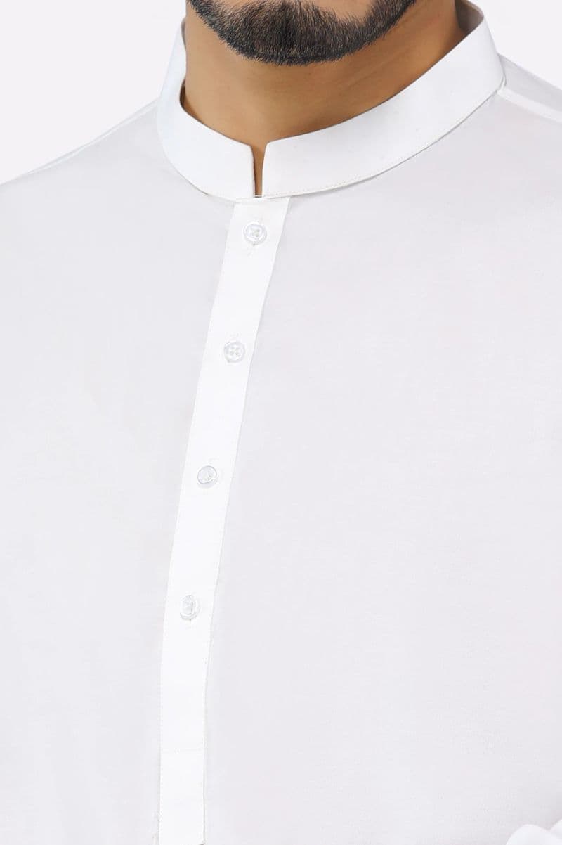 Cream Cotton Shalwar Kameez