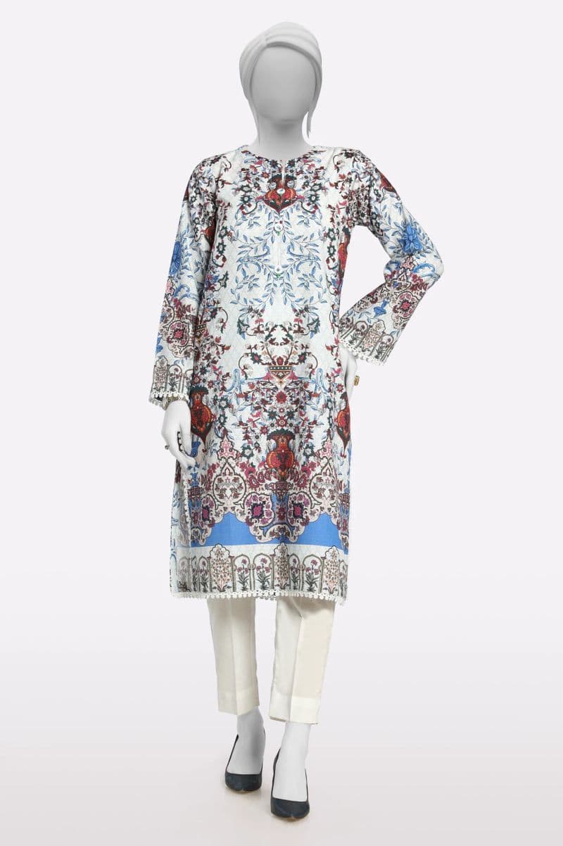 Off White Printed Kurti thumbnail