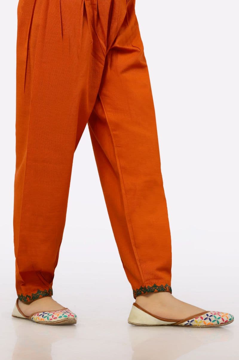 Rust Shalwar For Girls