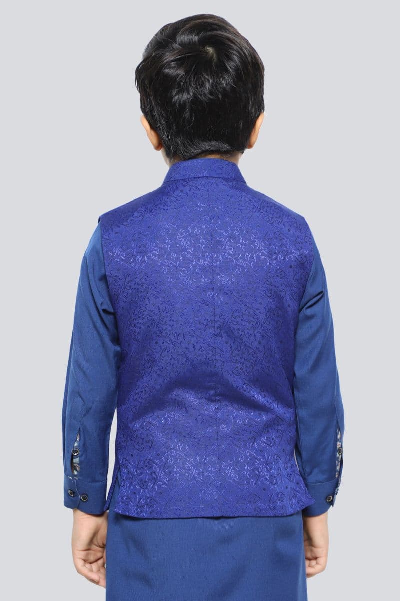 Boys Royal Blue Waist Coat