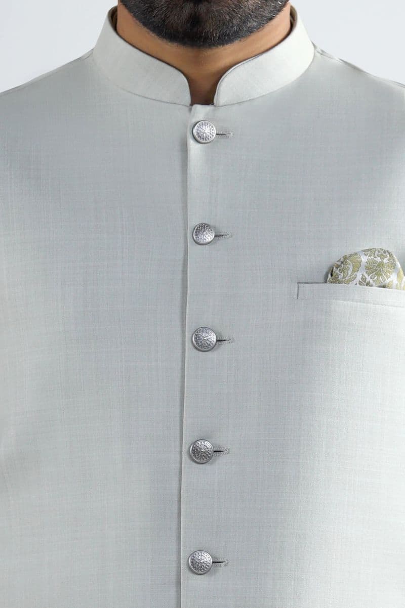 Light Green Shalwar Kameez with Waistcoat