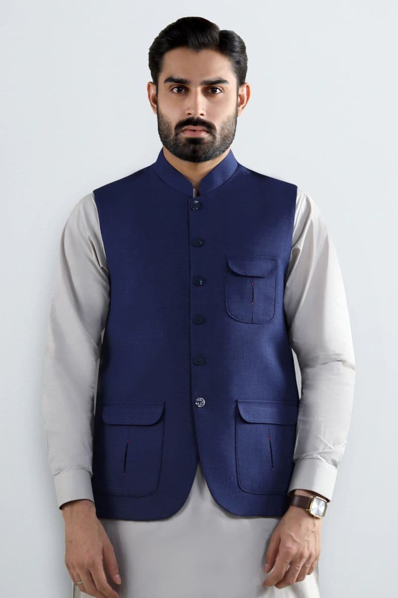 Dark Blue Waistcoat