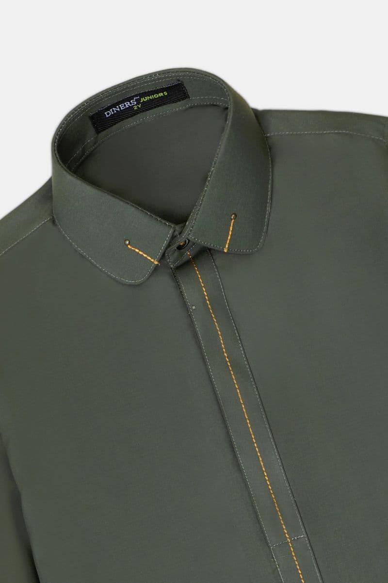 Olive Boys Kameez Shalwar
