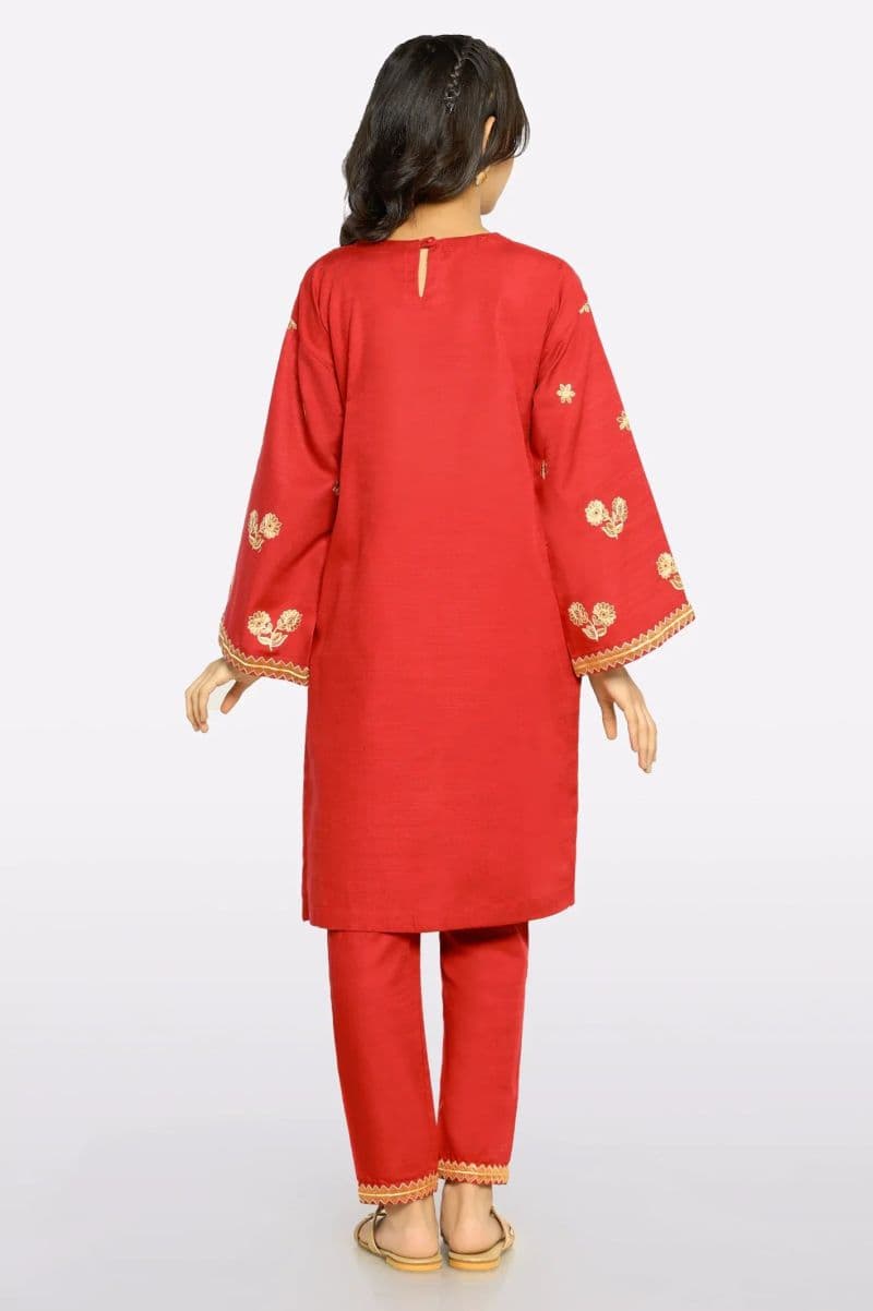 Red Embroidered Teens 2PC thumbnail