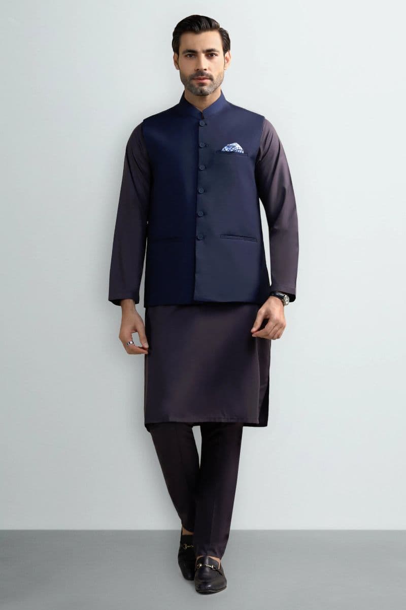 Navy Blue Waistcoat thumbnail
