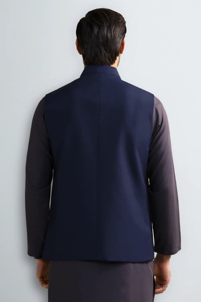 Navy Blue Waistcoat thumbnail