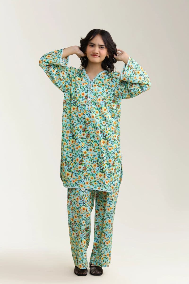 Printed Lawn-Sea Green 2PC thumbnail