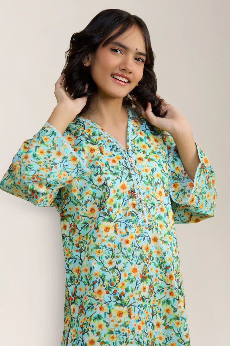 Printed Lawn-Sea Green 2PC thumbnail