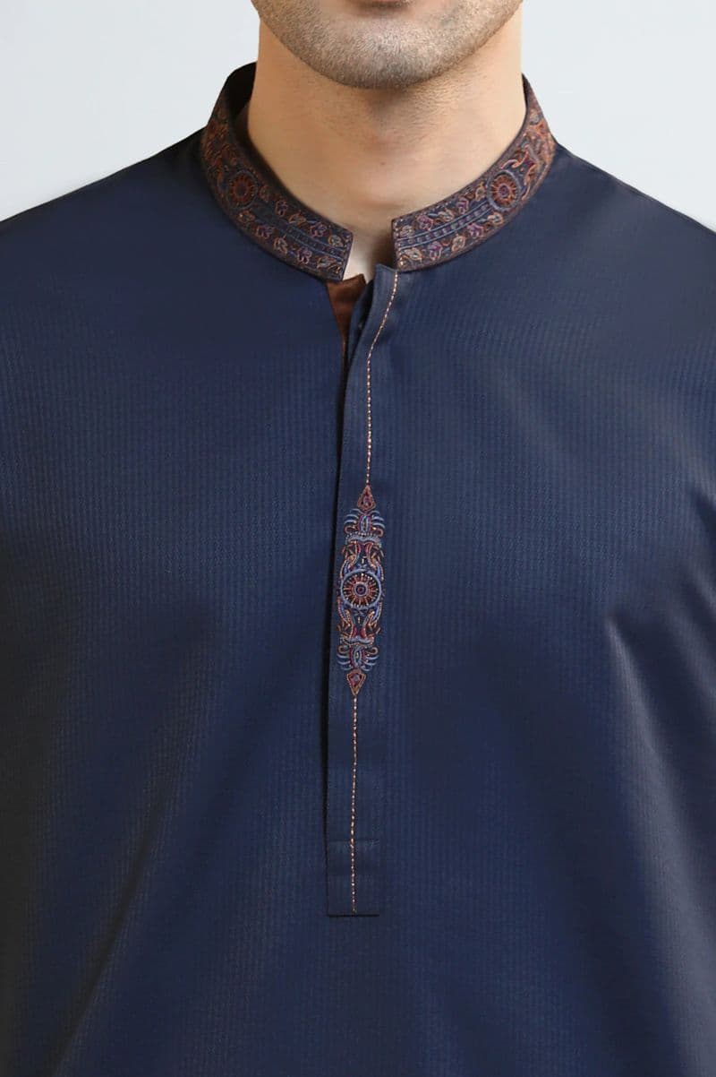 Blue Wash & Wear Fabric