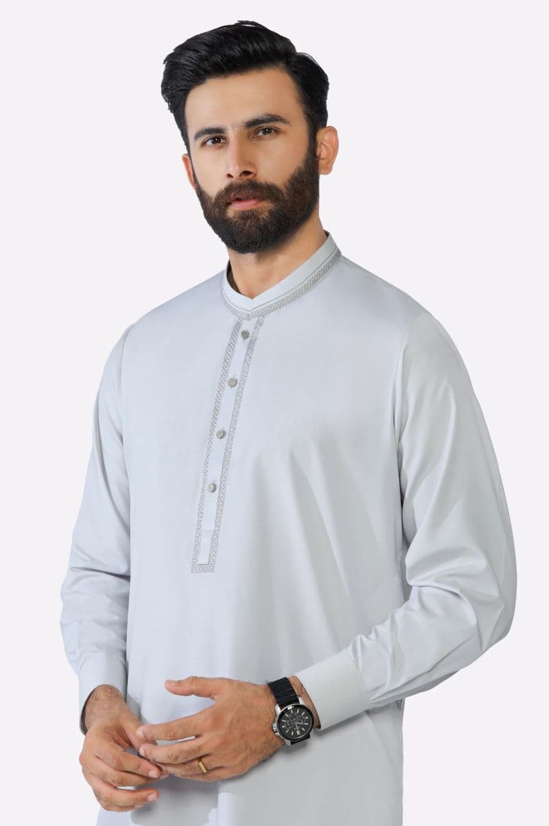 Light Grey Boski Shalwar Kameez