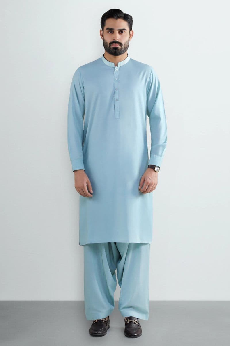 Light Green Wash & Wear Shalwar Kameez