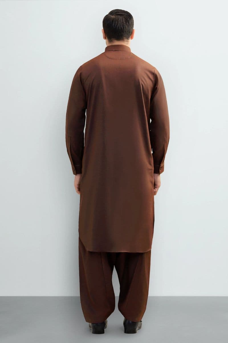Maroon Wash & Wear Shalwar Kameez thumbnail