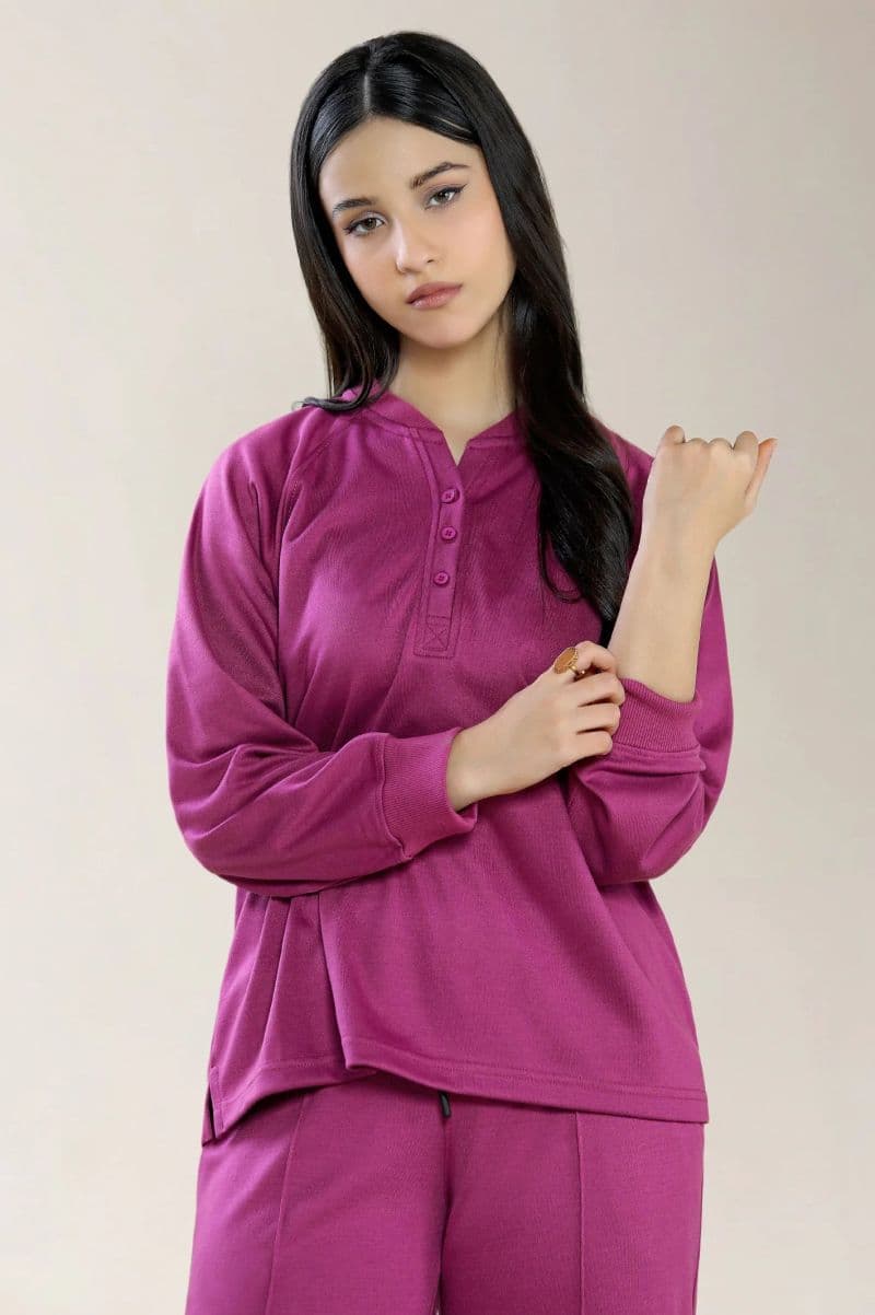 Knitted Purple Co-ord Set