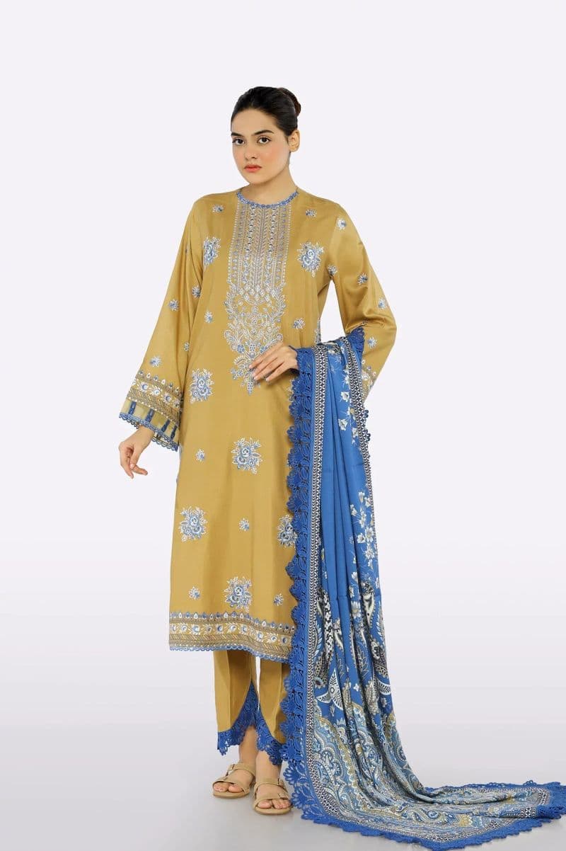 Embroidered Unstitched 2PC