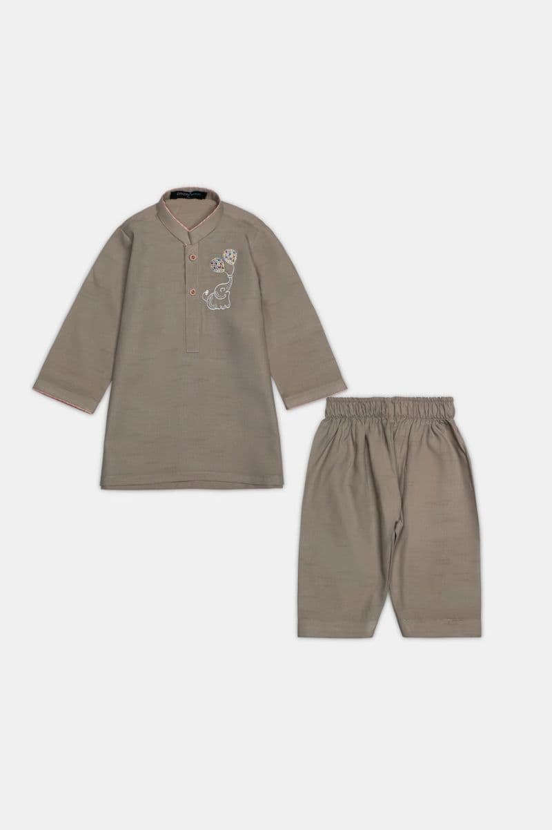 Beige Infant Kurta Shalwar