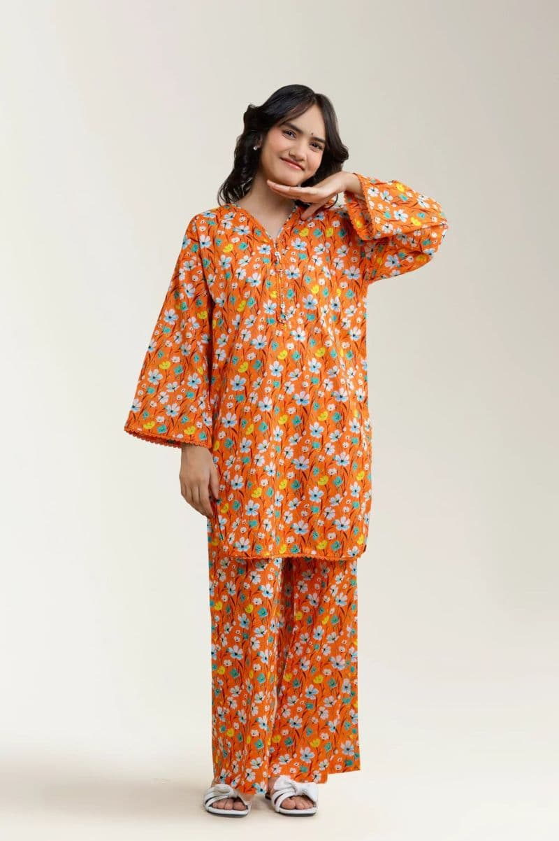 Printed Lawn-Orange 2PC thumbnail