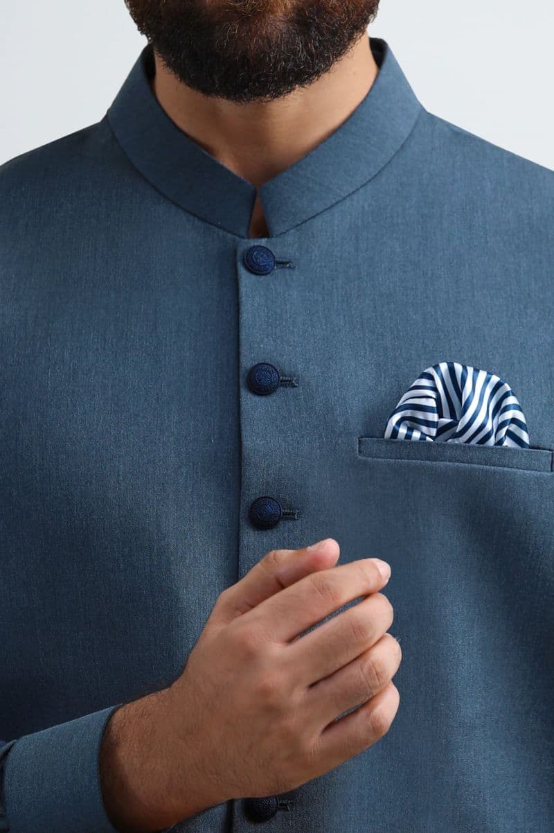 Green Shalwar Kameez with Waistcoat thumbnail