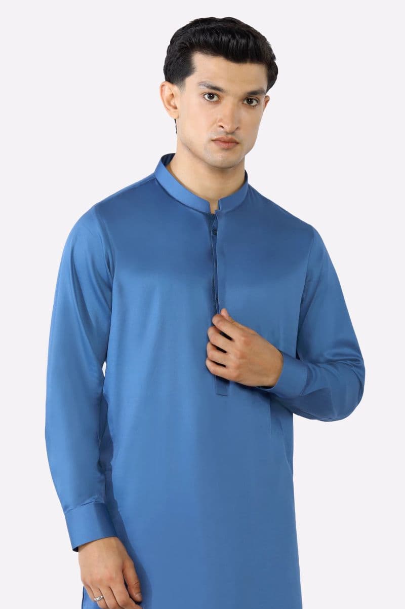 Blue Cotton Shalwar Kameez thumbnail