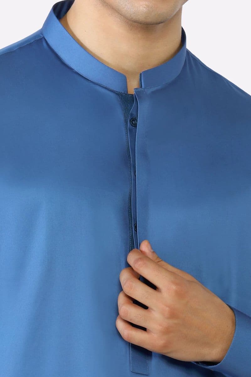 Blue Cotton Shalwar Kameez thumbnail
