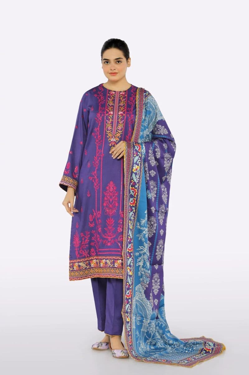 Embroidered Unstitched 3PC