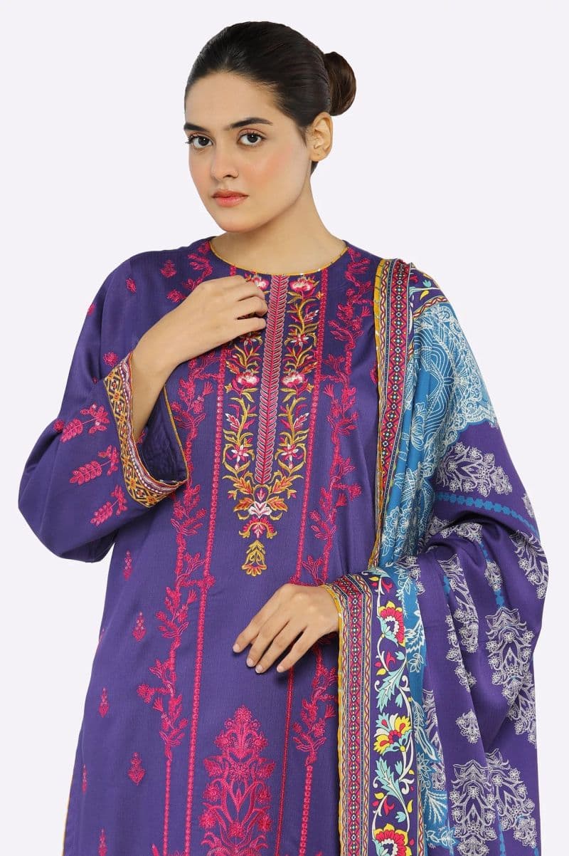 Embroidered Unstitched 3PC