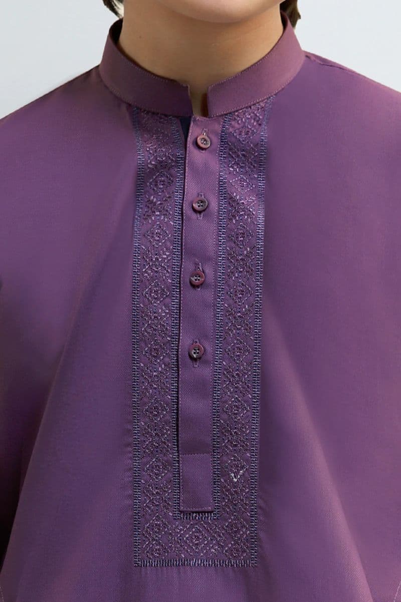 Purple Teens Kurta Pajama
