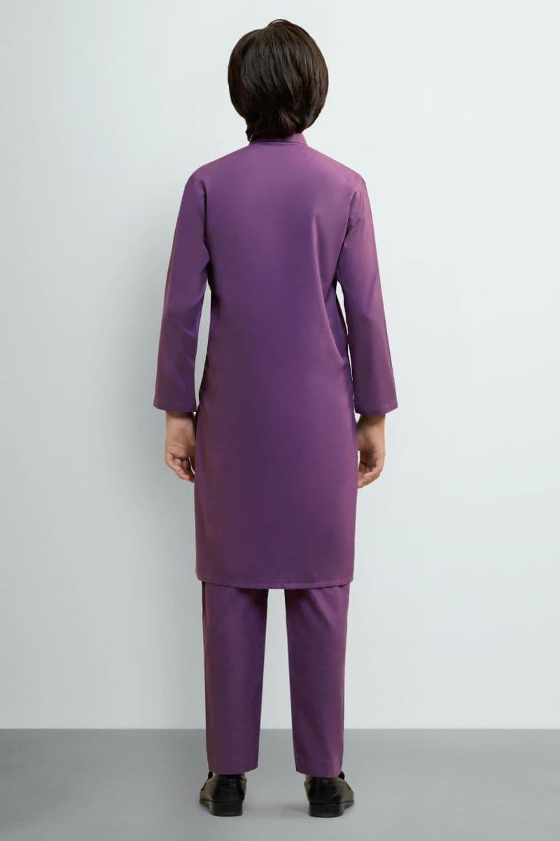 Purple Teens Kurta Pajama