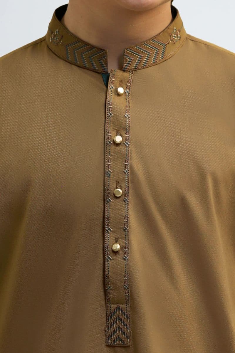 Light Brown Teens Kurta Pajama thumbnail