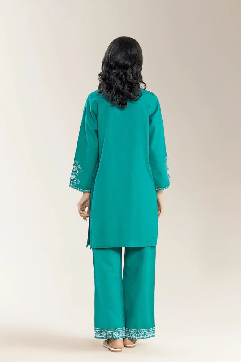 Embroidered Khaddar-Green Teens 2Pc thumbnail