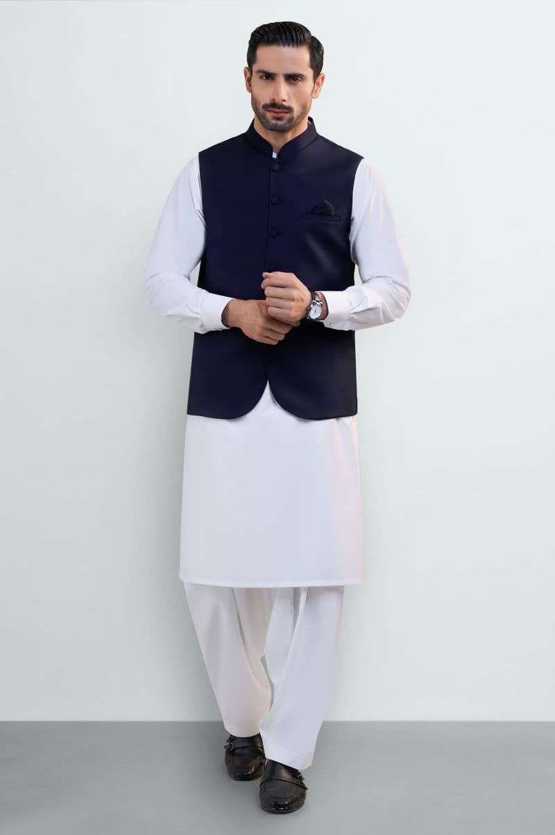 Navy Blue Waistcoat thumbnail