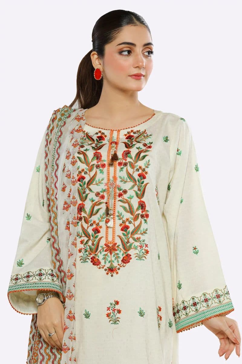 Embroidered Unstitched 3PC