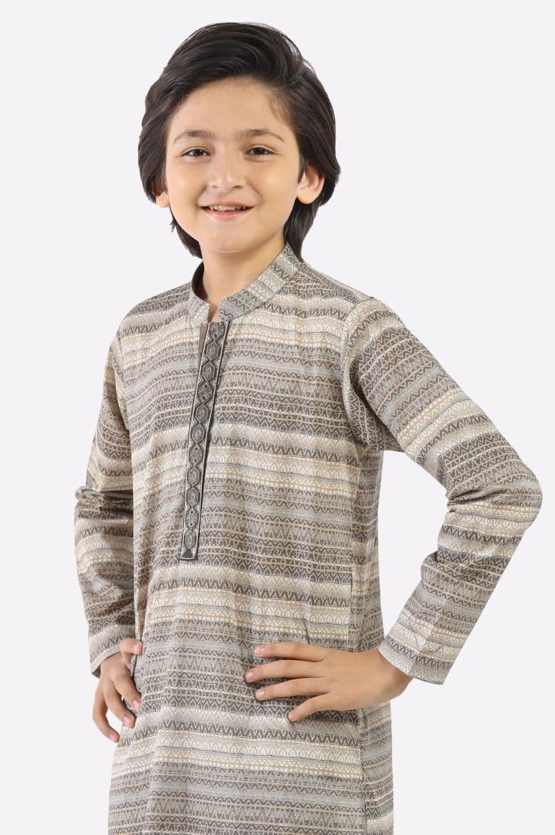 Brown Boys Kurta Pajama thumbnail