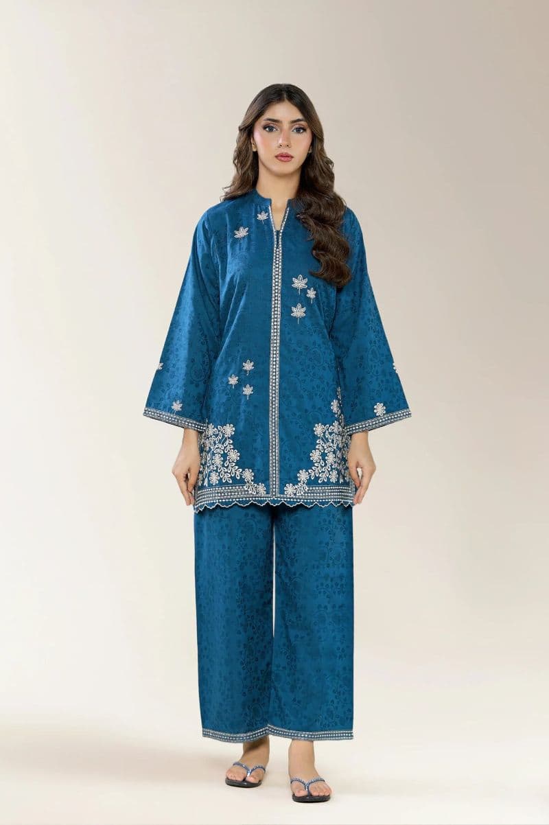 Embroidered Viscose Teal 2PC thumbnail