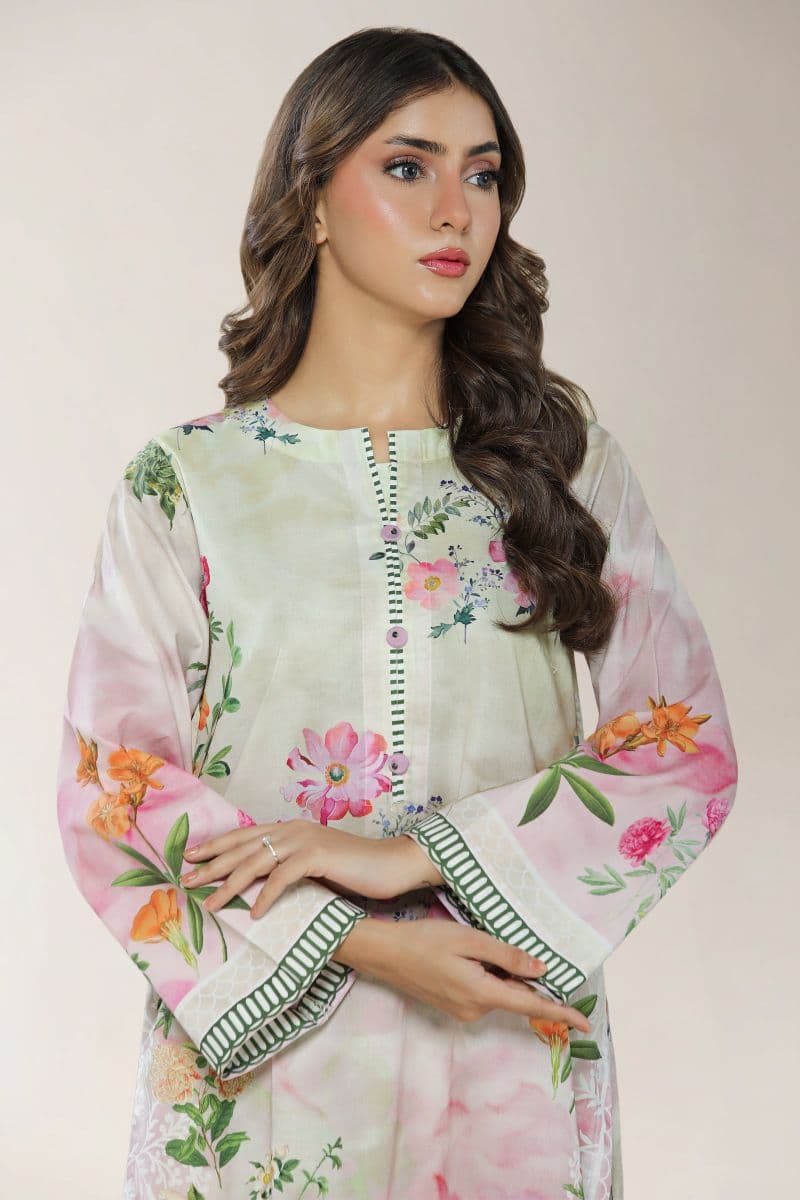 Printed Cambric Pink 2PC thumbnail