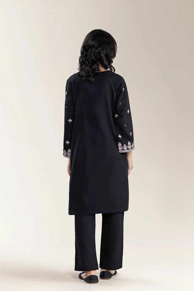 Embroidered Khaddar Black Teens 2Pc