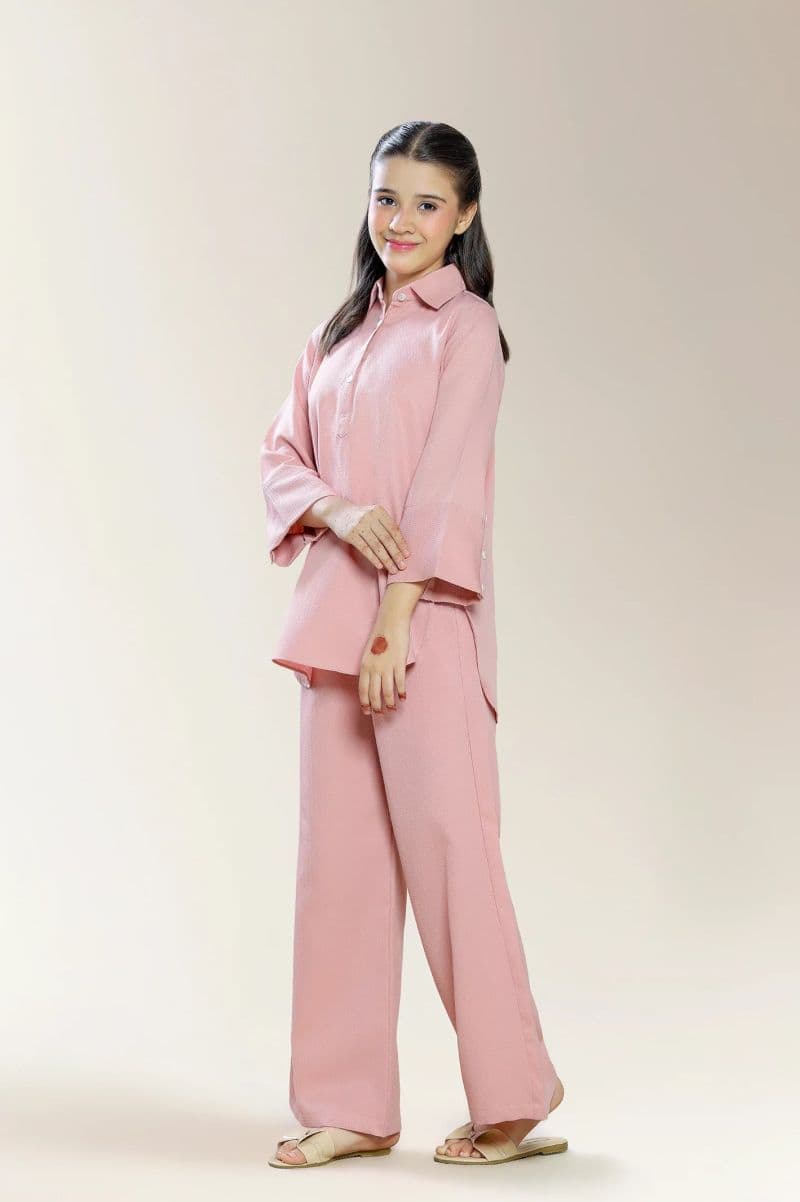 Polyester Dobby Pink Teens 2PC thumbnail