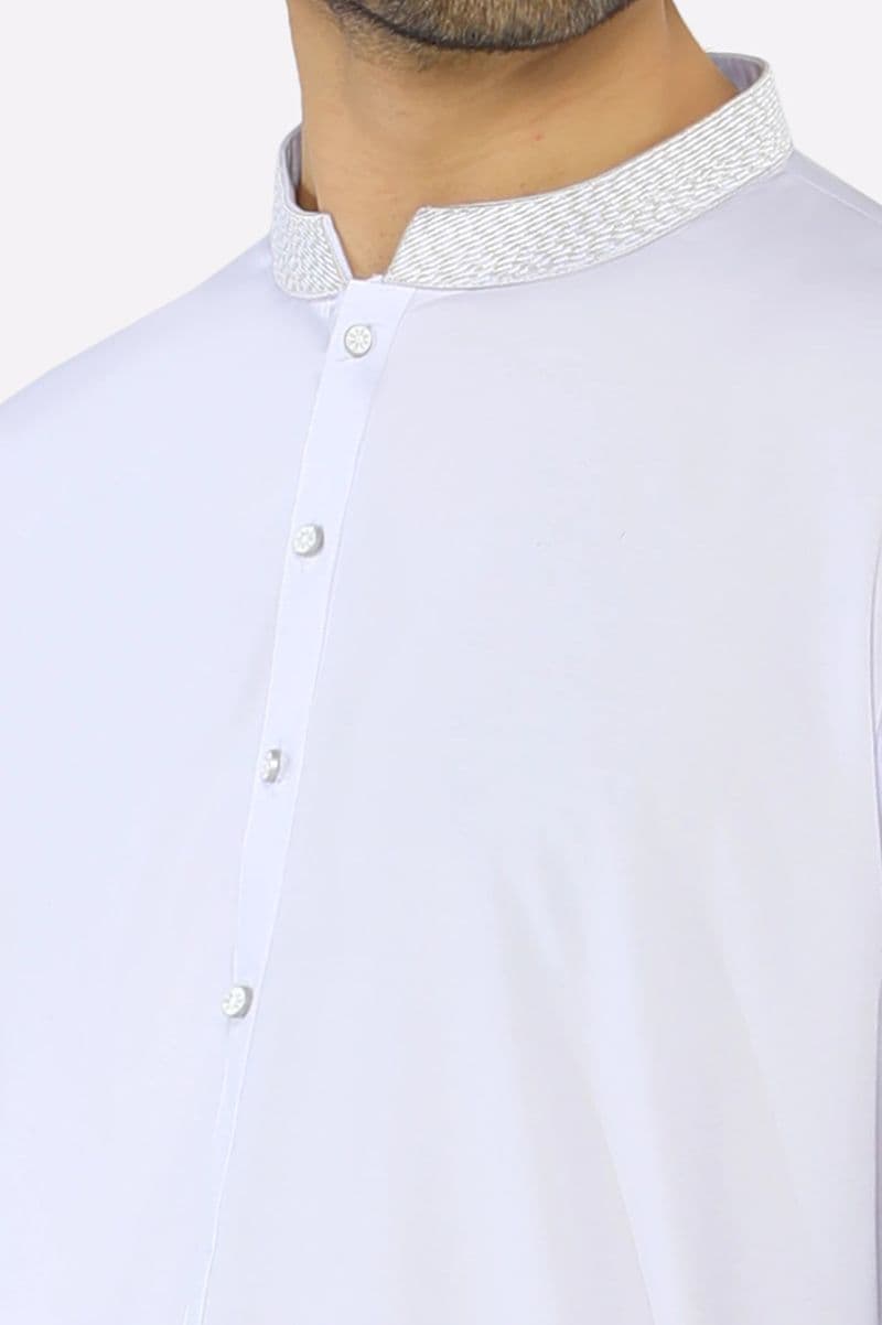 White Wash & Wear Shalwar Kameez thumbnail