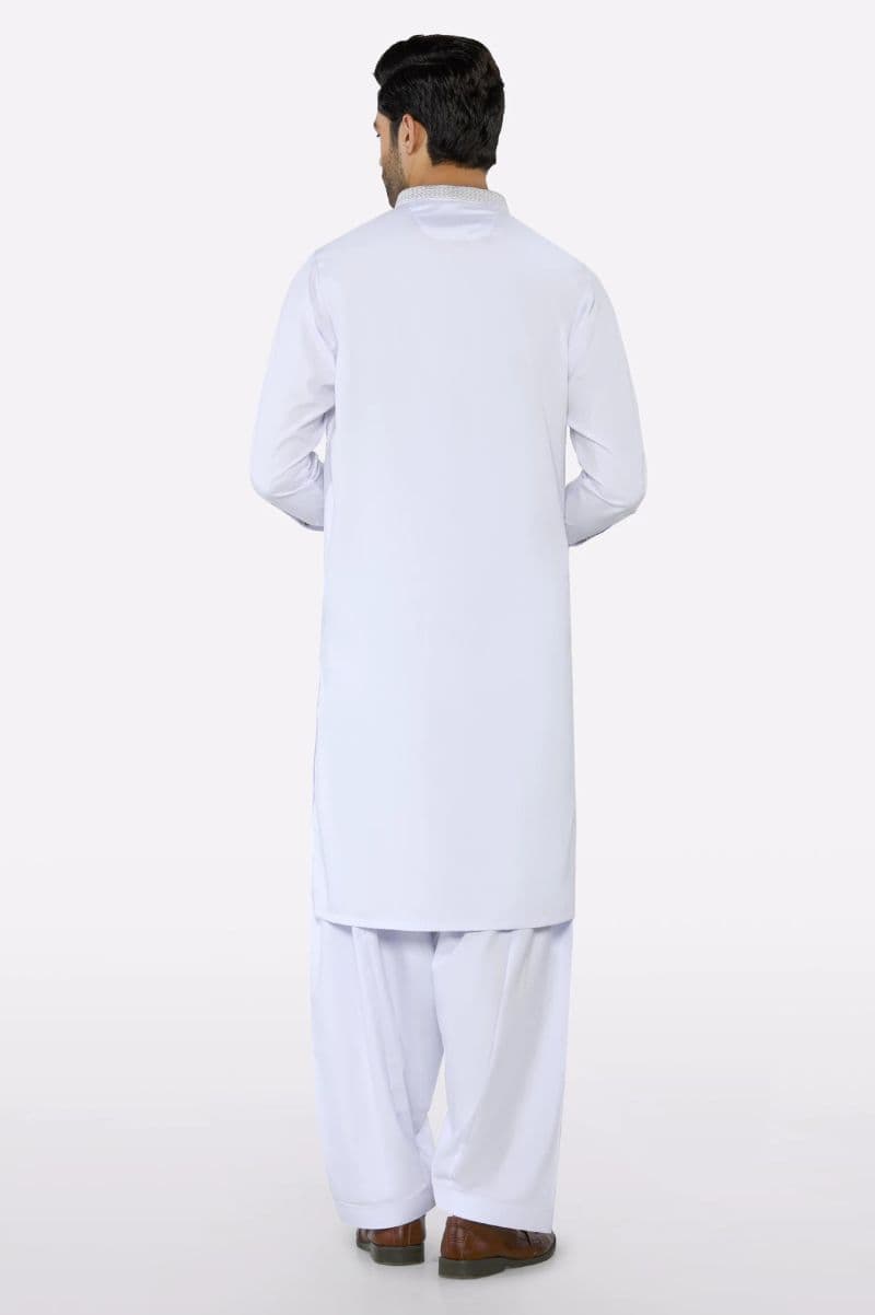 White Wash & Wear Shalwar Kameez thumbnail