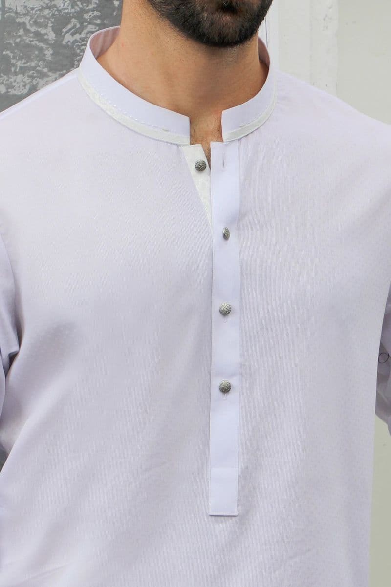 White Wash & Wear Shalwar Kameez thumbnail