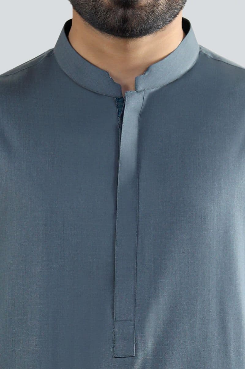 Grey Wash & Wear Kurta Pajama thumbnail