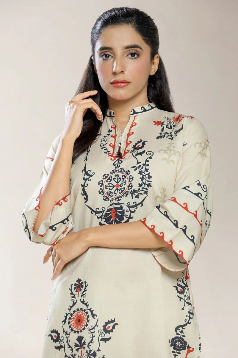 Printed Cotton Beige 2PC thumbnail