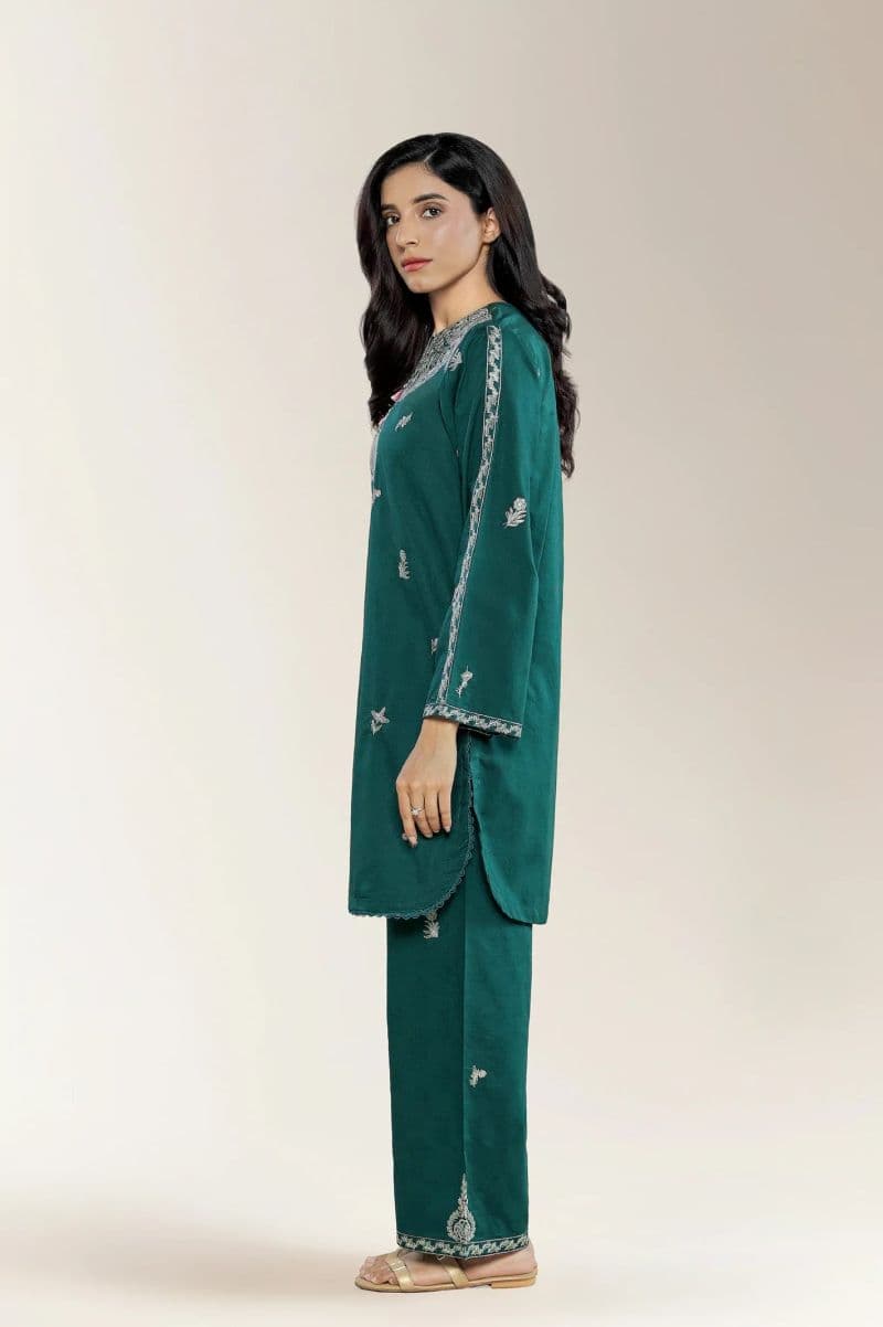 Embroidered Jacquard Green 2PC thumbnail