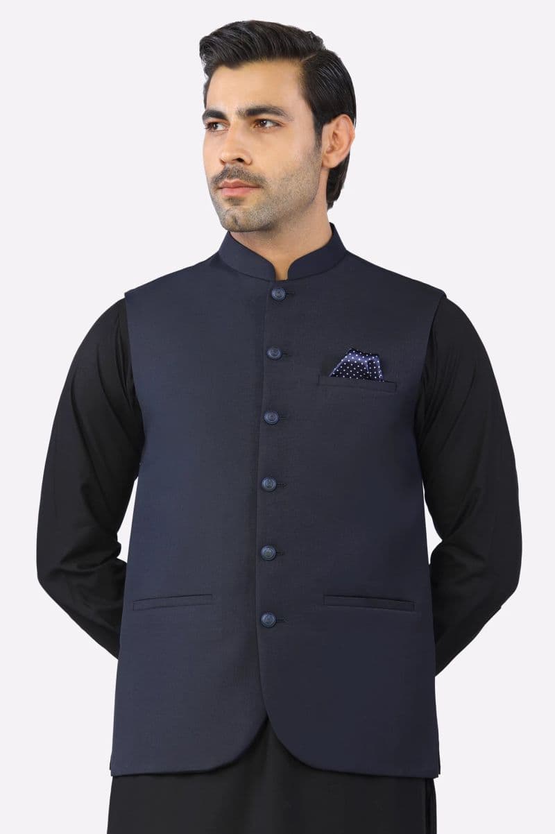 Navy Blue Waistcoat