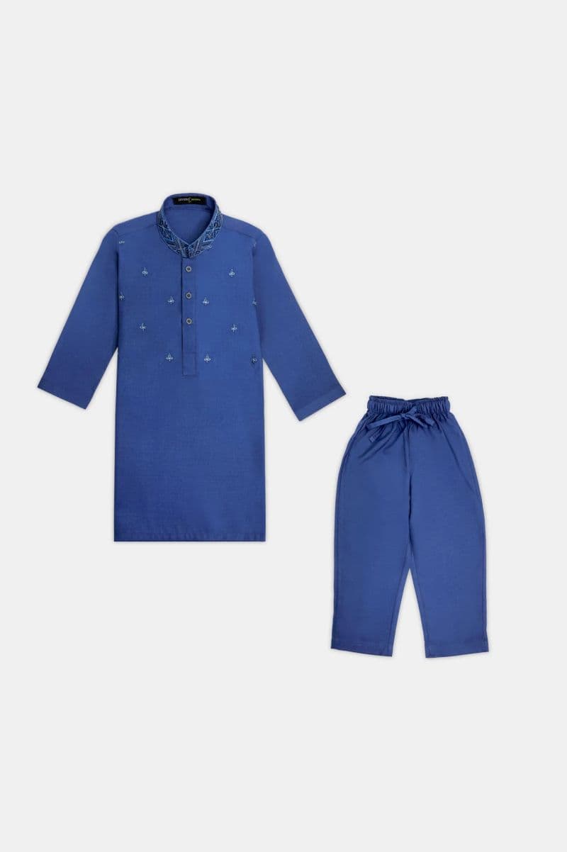 Royal Blue Boys Kurta Pajama thumbnail