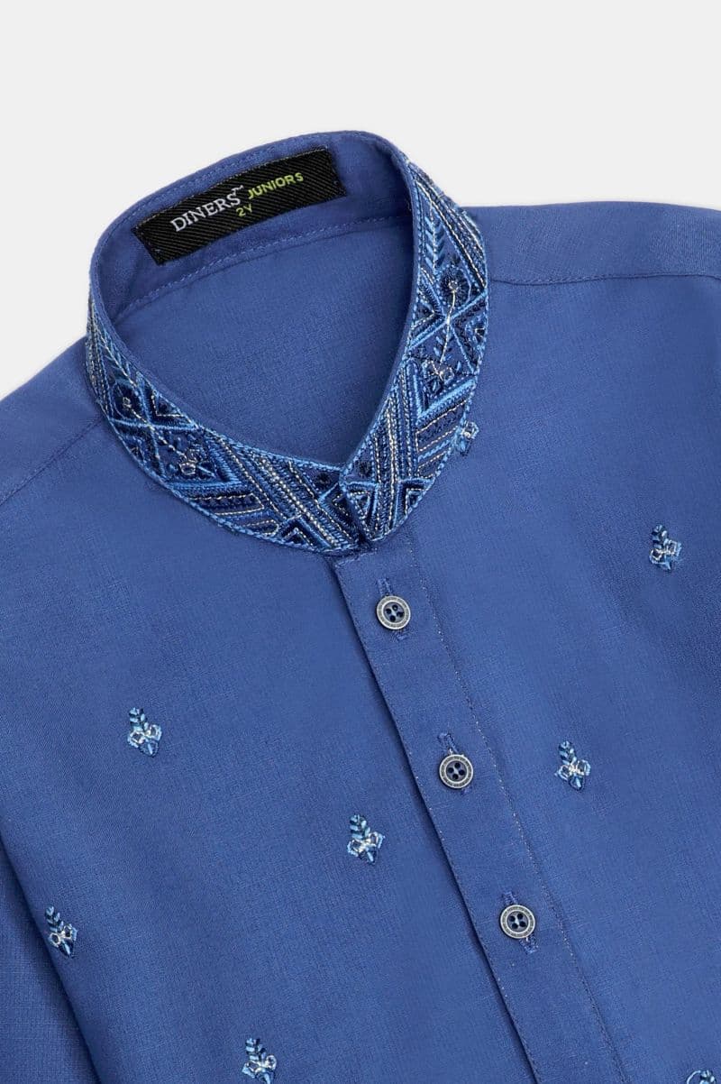 Royal Blue Boys Kurta Pajama thumbnail