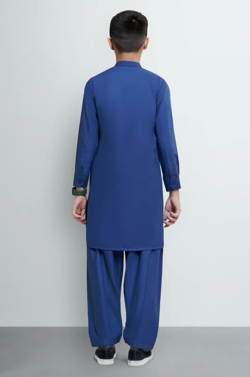 Royal Blue Boys Kameez Shalwar