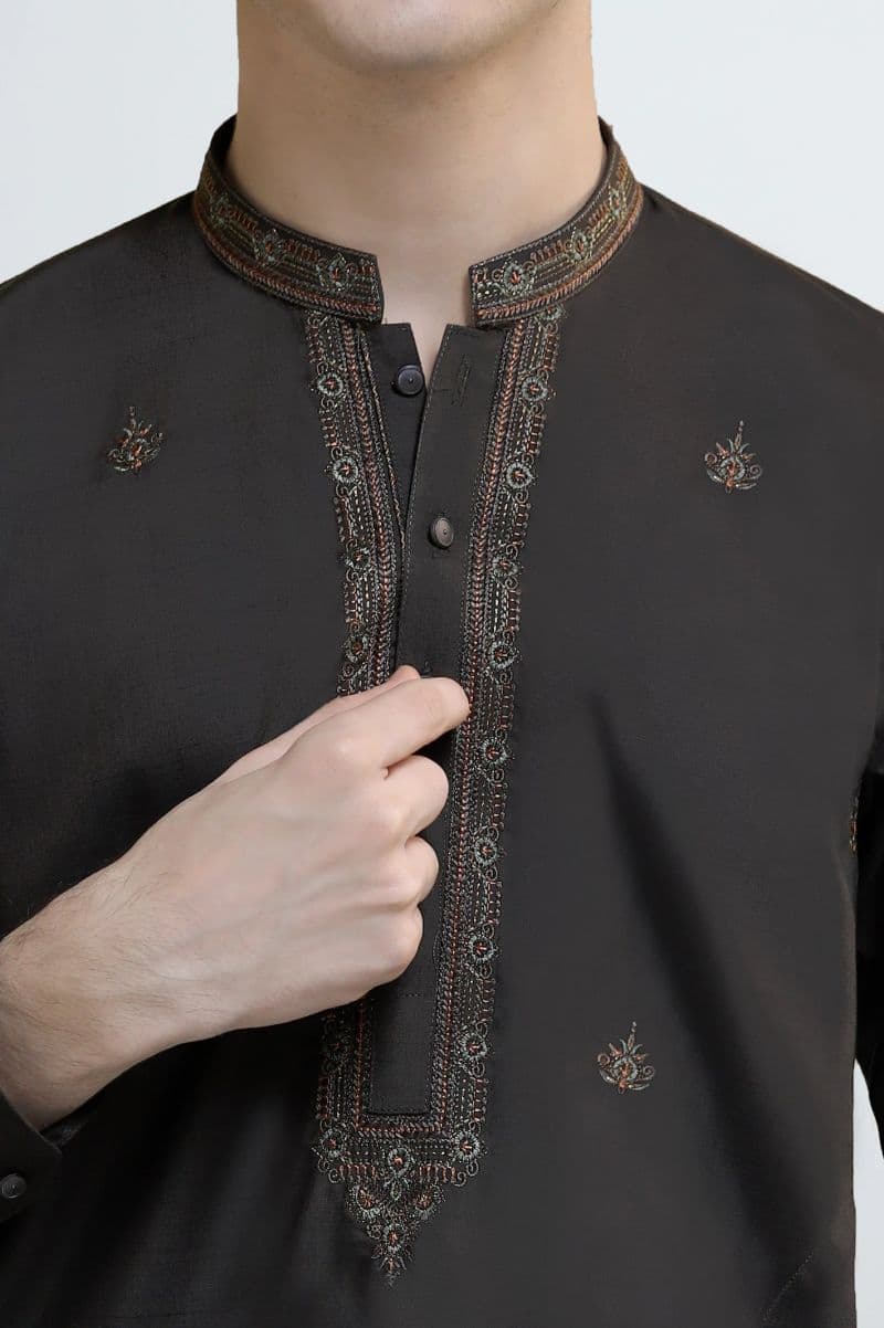 Dark Green Teens Kurta Pajama