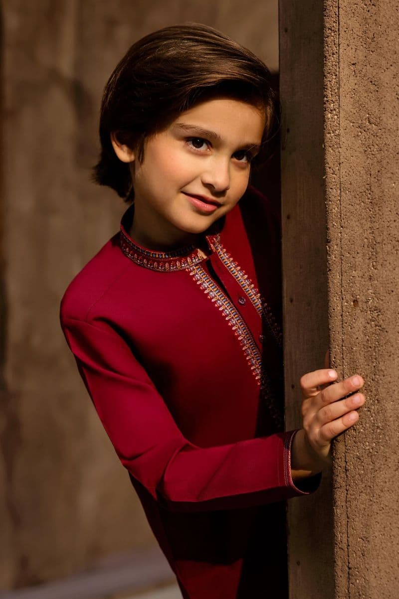 D-MAROON Boys Kurta Pajama